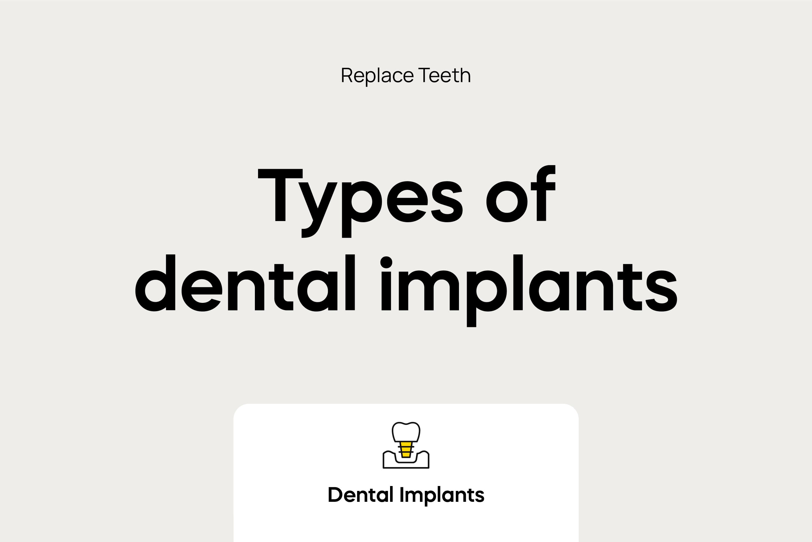 The Types of Dental Implants Used to Replace Teeth / Mountain Bay